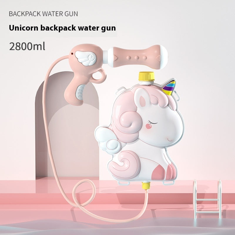 Children's Cartoon Backpack Water Gun Water Beach Toys - LJ Enterprise